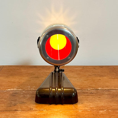 Lampe en Bakélite et métal chromé - Années 50 -Style Bauhaus - Sollux Hanau