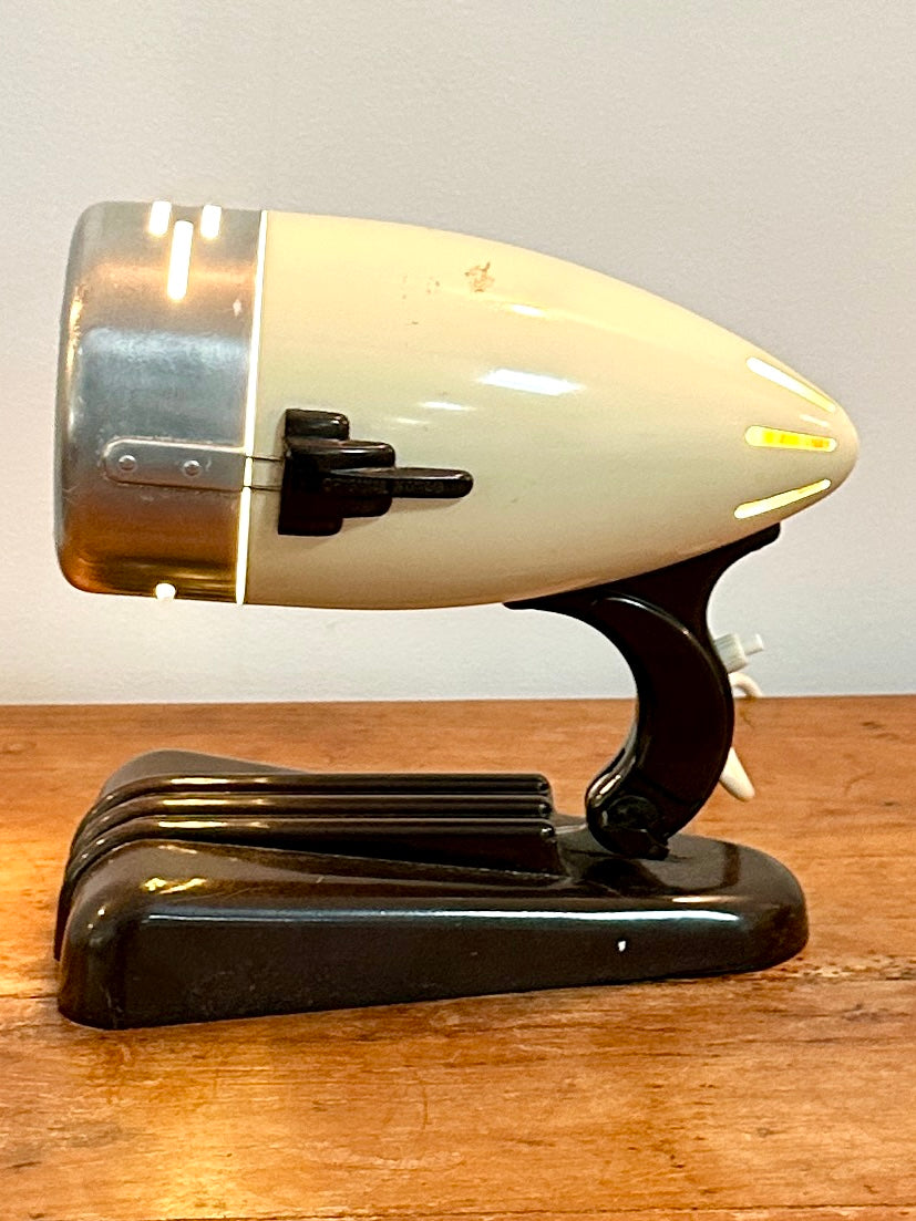 Lampe en Bakélite et métal chromé - Années 50 -Style Bauhaus - Sollux Hanau