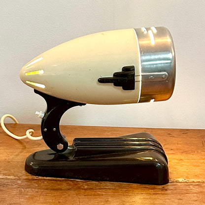 Lampe en Bakélite et métal chromé - Années 50 -Style Bauhaus - Sollux Hanau