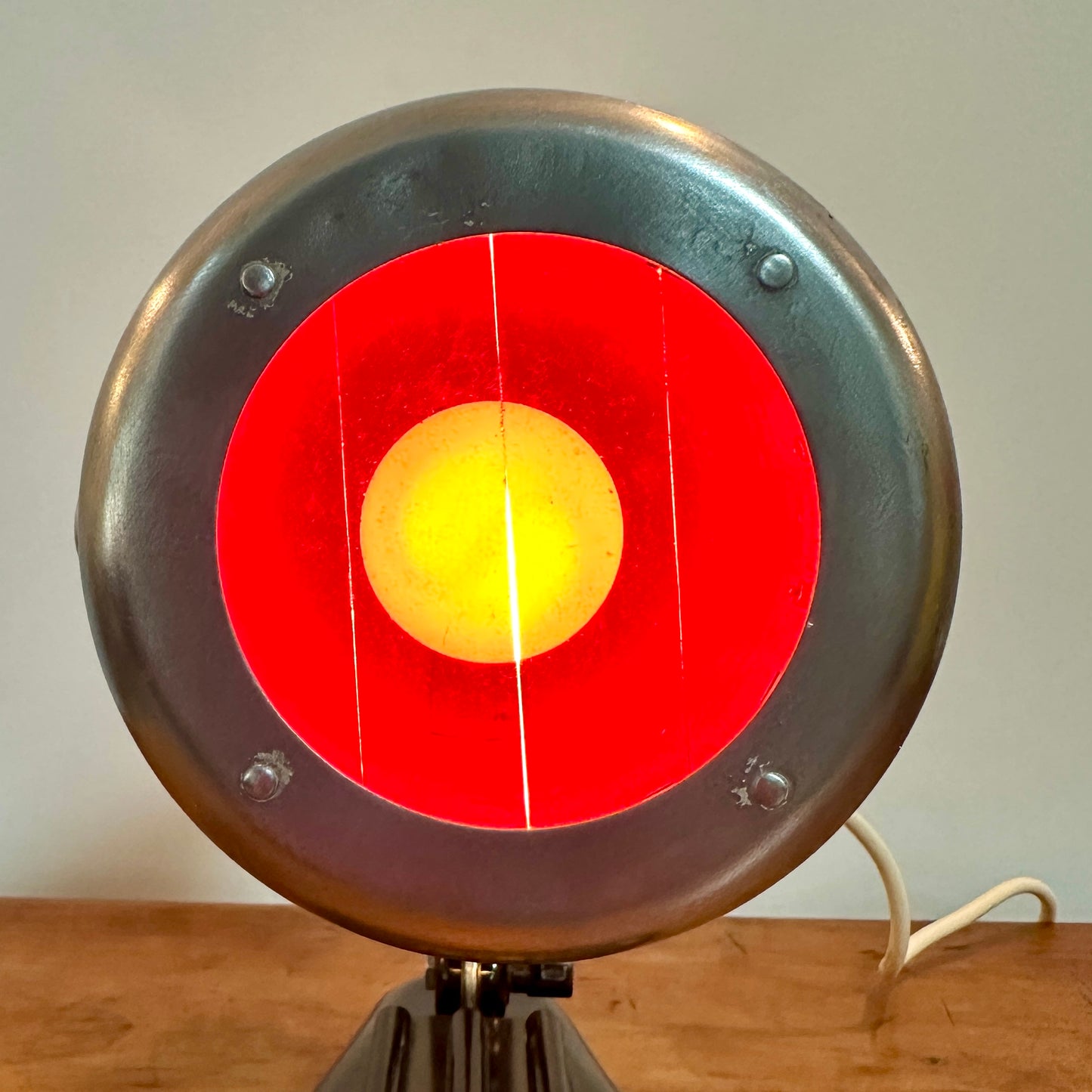 Lampe en Bakélite et métal chromé - Années 50 -Style Bauhaus - Sollux Hanau