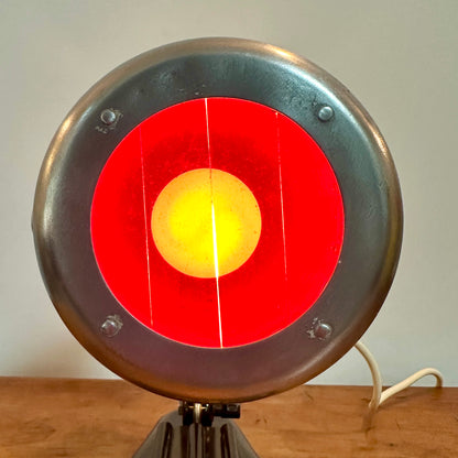 Lampe en Bakélite et métal chromé - Années 50 -Style Bauhaus - Sollux Hanau